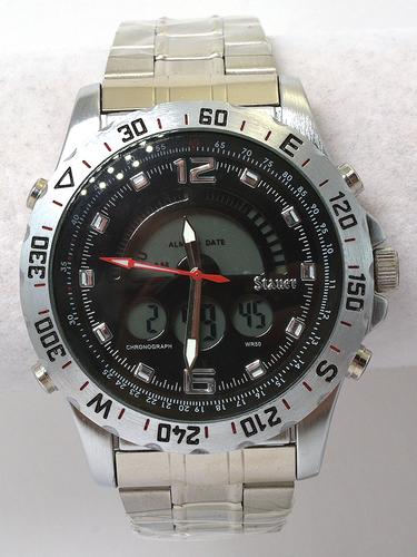 stauer compendium hybrid watch