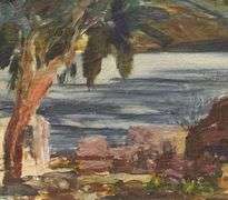 VERY RARE ORIGINAL PAINTING OF MANOR SHADIAN