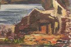 VERY RARE ORIGINAL PAINTING OF MANOR SHADIAN
