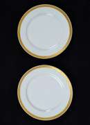 Two Vintage T&V Limoges France White China Plates