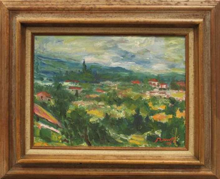 HIGHLY COLLECTIBLE LANDSCAPE OIL BY MANOR SHADIAN