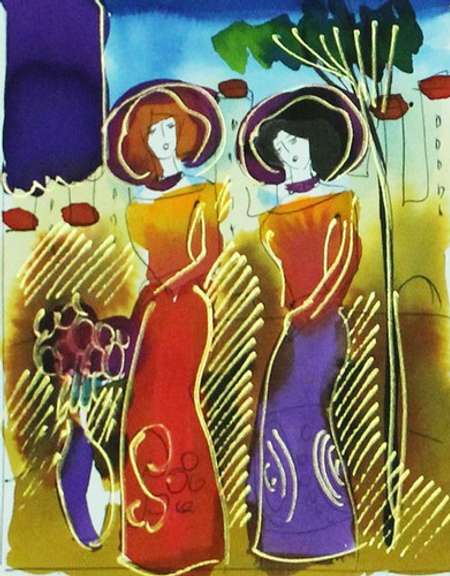 Very Collectible Moshe Leider Original Watercolor