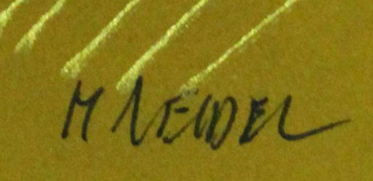 Very Collectible Moshe Leider Original Watercolor