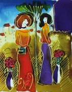 Very Collectible Moshe Leider Original Watercolor