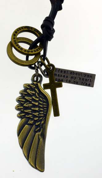 Men's Charm Chocker Pendant Necklace