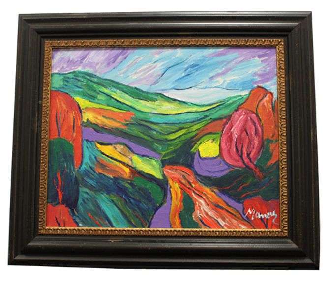 MANOR SHADIAN, SPRING VALLEY, ACRYLIC ON CANVAS