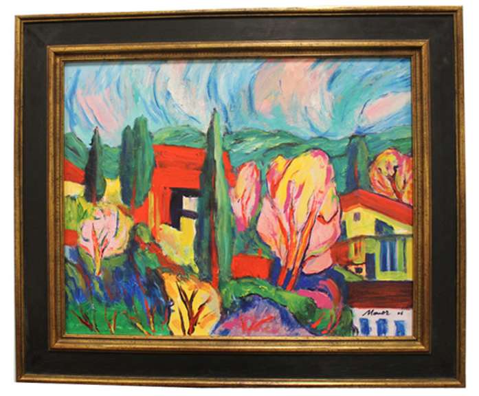 Original Landscape Scene, Manor Shadian MANOR SHADIAN HAWAIIAN LANDSCAPE