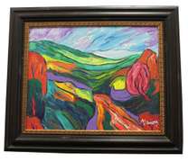 MANOR SHADIAN, SPRING VALLEY, ACRYLIC ON CANVAS