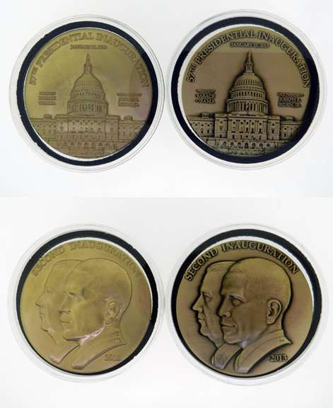 Rare Barak Obama Inauguration Medal Process Set