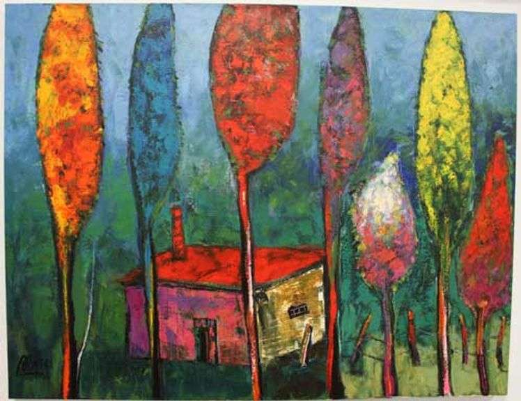 BEAUTIFUL ORIGINAL OIL ON CANVAS BY ARCADIO BOYER