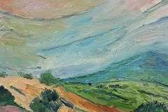 LOVELY ORIGINAL OIL ON WOOD PANEL BY SHADIAN