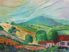 LOVELY ORIGINAL OIL ON WOOD PANEL BY SHADIAN