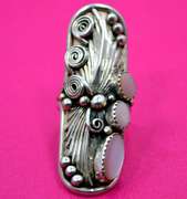 Designer Navajo Southwestern Sterling Silver Ring