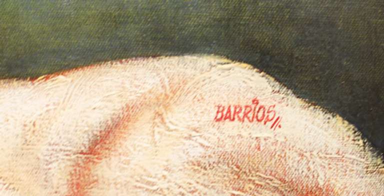 Original Signed Edgar Barrios Oil