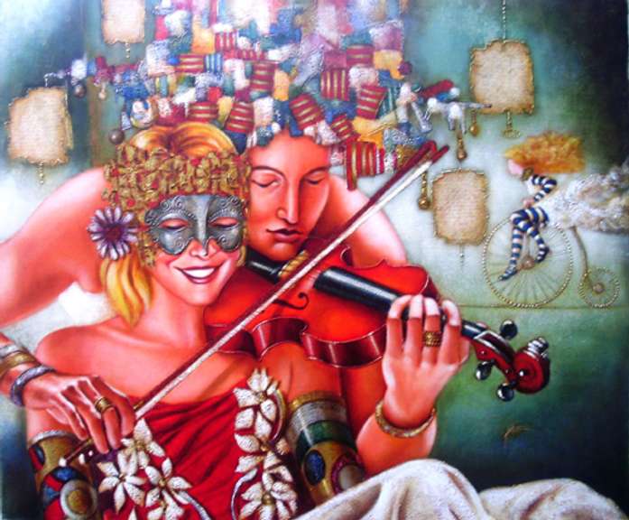 Original Signed Edgar Barrios Oil
