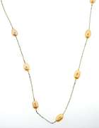 Ladies long station pearl necklace
