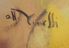 Gholom Yunessi 'Lady And Strings' Original Oil