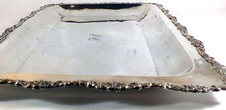 COLLECTIBLE STERLING SILVER TRAY, 1240gr.