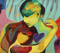 EXQUISITE ORIGINAL ACRYLIC ON CANVAS BY TADEO