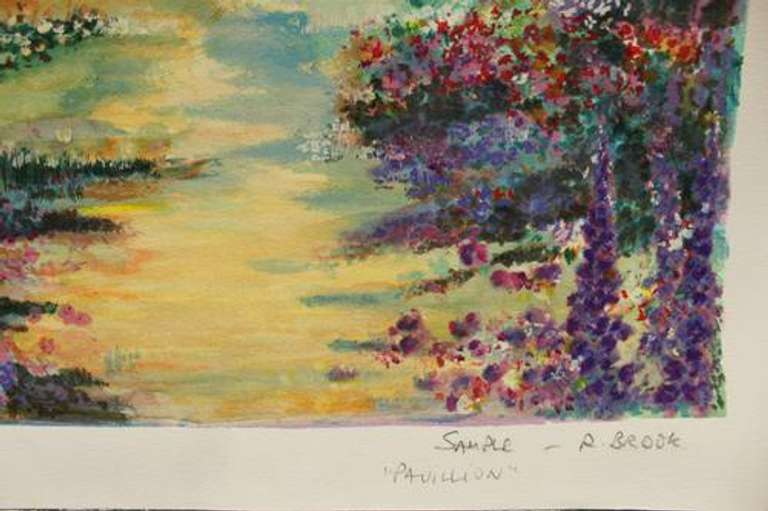 AMAZING COLORFUL SERIGRAPH BY R BROOK