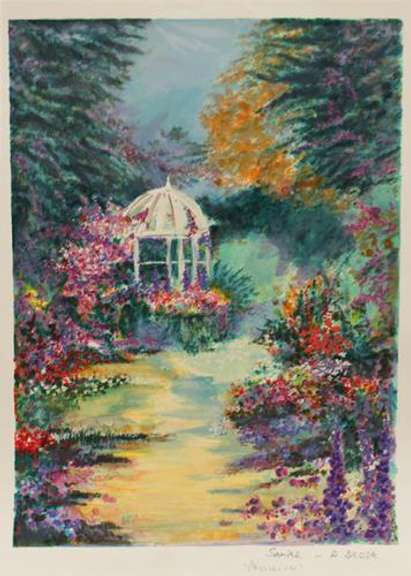 AMAZING COLORFUL SERIGRAPH BY R BROOK