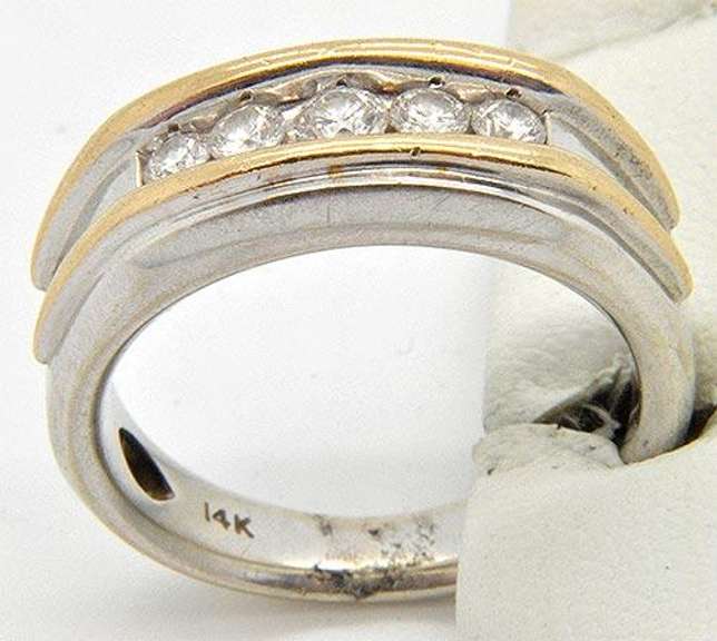 Two Tone 0.50CTW Gents Diamond Ring