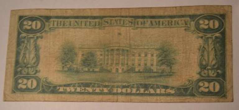 Scarce Kennett Square Pa $20 National Note