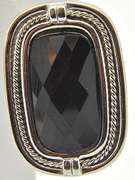 Elegant 14kt White Gold Onyx Earrings