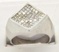 14kt Gold Gents Diamond Filled Ring, 1ctw