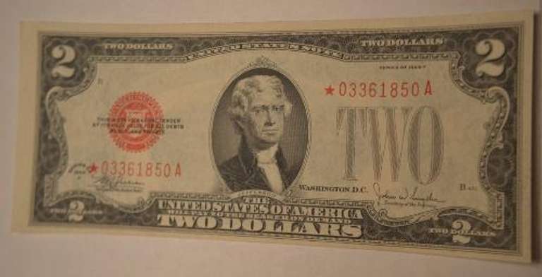 Rare 1928 F $2 Star US Note Gem Crisp Unc
