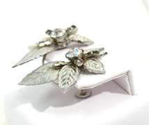 Rare 1950's costume jewelry set with rhinestones