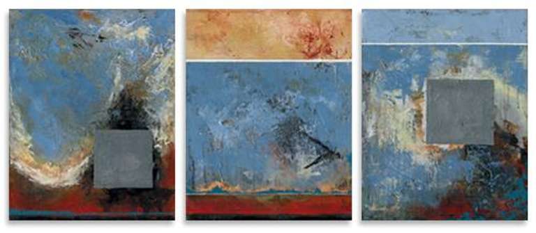 Contemporary Master Alexandra Suarez Tryptich