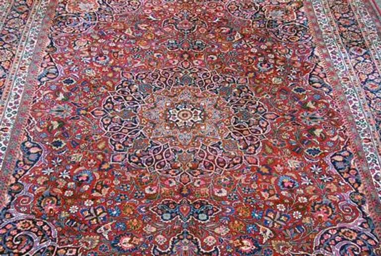 Absolutely Mesmerizing Semi Antique Persian Mashhad