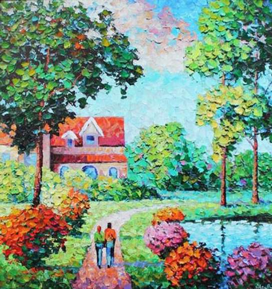 Vibrant Alexander Antanenka Embellished Giclee