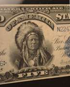 Sharp Beautiful $5 Indian Chief Series 1899