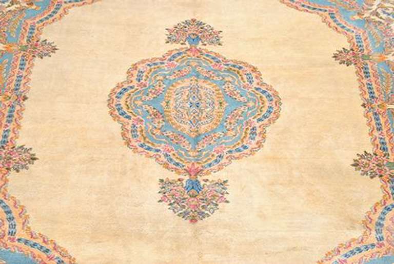 Hard to Find Semi Antique Hand Woven Kerman Rug 9x12