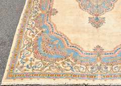 Hard to Find Semi Antique Hand Woven Kerman Rug 9x12