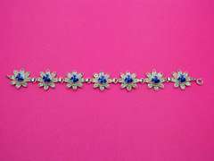 Vintage Delft Windmill 835 Silver Filigree Link Bracelet