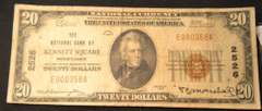 Scarce Kennett Square Pa $20 National Note