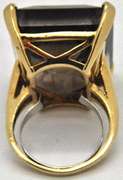 Huge Eye Catching 75cttw smokey quartz ring, 14kt gold