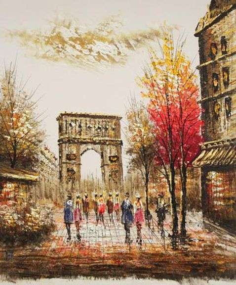 STUNINGLY BEAUTIFUL YVES HENRY ORIGINAL OIL ON CANVAS