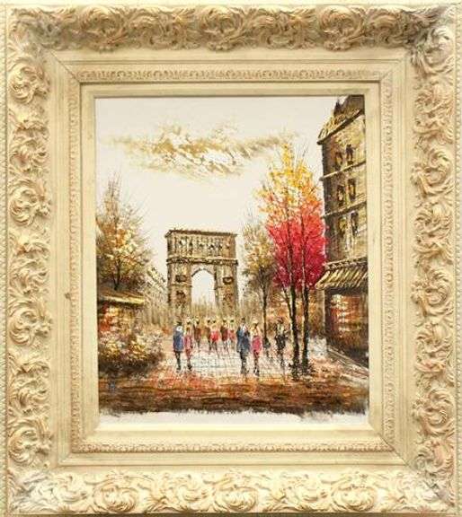 STUNINGLY BEAUTIFUL YVES HENRY ORIGINAL OIL ON CANVAS