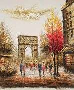 STUNINGLY BEAUTIFUL YVES HENRY ORIGINAL OIL ON CANVAS