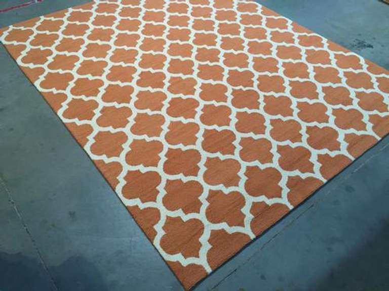 Trendy Lattice Design Hand Made Rug 5x8