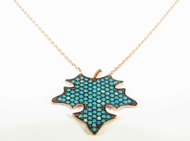 SPLENDID ROSE GOLD PLATED NANO GEMSTONES 925 S NECKLACE