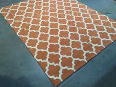 Trendy Lattice Design Hand Made Rug 5x8