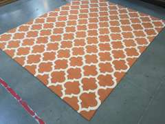 Trendy Lattice Design Hand Made Rug 5x8