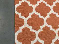 Trendy Lattice Design Hand Made Rug 5x8