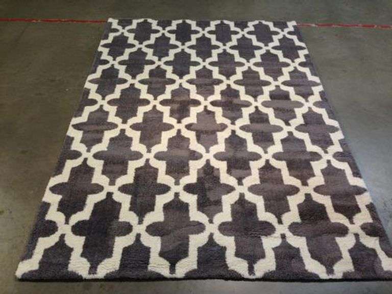 Super Soft Silky Feel Microfiber Contemporary Rug 5.3X7.7