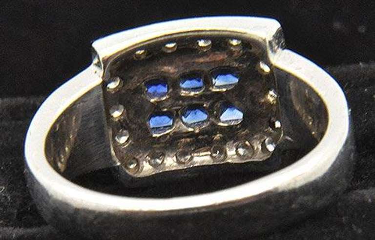 14kt Gold Sapphire & Diamond Ring